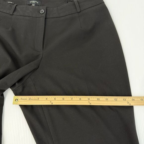 Talbots Heritage Pants Black Stretch Wide Leg Women's Size 14w (Fit 36x31) - Picture 9 of 12